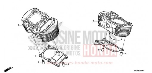 CYLINDRE VT750CSD de 2013